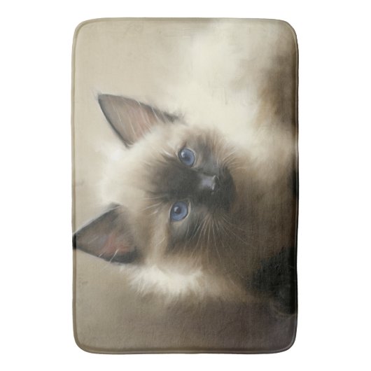 Graad van innocentie Siamese Kitten-portret Badmat (Voorkant Verticaal)