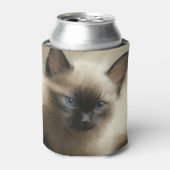 Graad van innocentie Siamese Kitten-portret Blikjeskoeler (Blikje Voorkant)