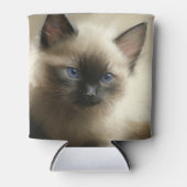 Graad van innocentie Siamese Kitten-portret Blikjeskoeler (Voorkant)