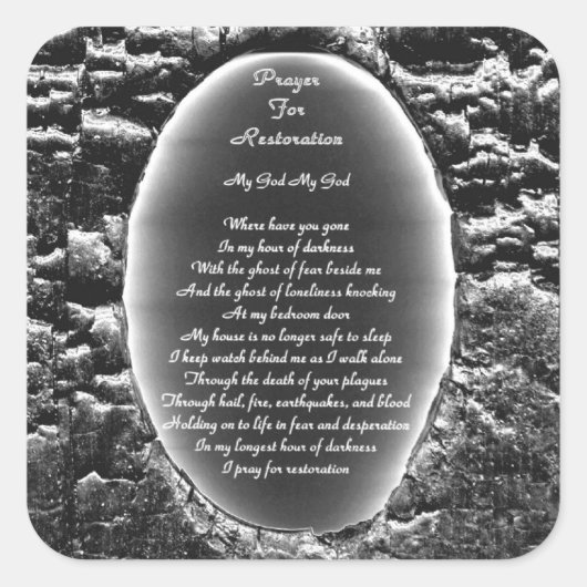 Graad voor herstel vierkante sticker (Voorkant)