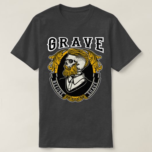 Graad voor Shave Beared 2 T-shirt (Design voorkant)