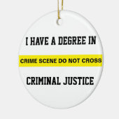 Graad voor strafrecht keramisch ornament (Links)