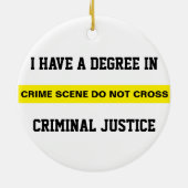 Graad voor strafrecht keramisch ornament (Achterkant)