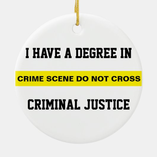 Graad voor strafrecht keramisch ornament (Achterkant)