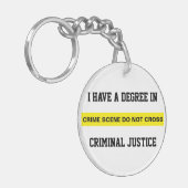 Graad voor strafrecht sleutelhanger (Voorkant Links)