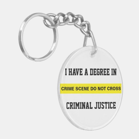 Graad voor strafrecht sleutelhanger (Voorkant Links)
