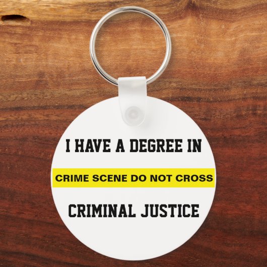 Graad voor strafrecht sleutelhanger (Voorkant)