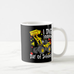 Graaf 100ste dag van de school Digger Excavator Sc Koffiemok