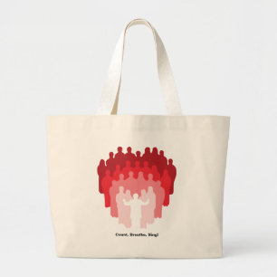 Graaf, adem, zing! Grote Canvas tas