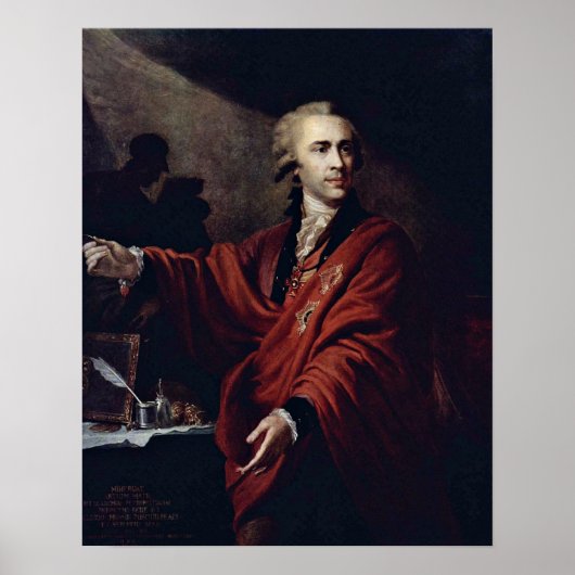 Graaf Alexei Pushkin door Giovanni Lampi de Ouder Poster (Voorkant)