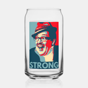 Graaf Arthur Strong bedrukt blik glas