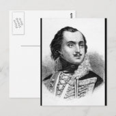 Graaf Casimir Pulaski.  Copy_War Afbeelding Briefkaart (Voorkant / Achterkant)