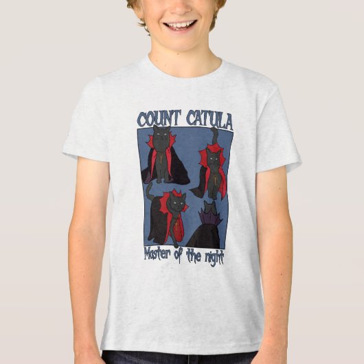 Graaf Catula Meester van de Nacht Tri-Blend Shirt (Voorkant)