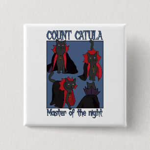 Graaf Catula Meester van de Nacht Vierkante Button 5,1 Cm