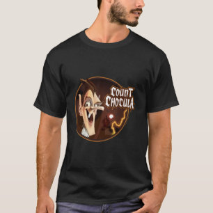 Graaf Chocula Castle bij nacht gezicht portret T-shirt