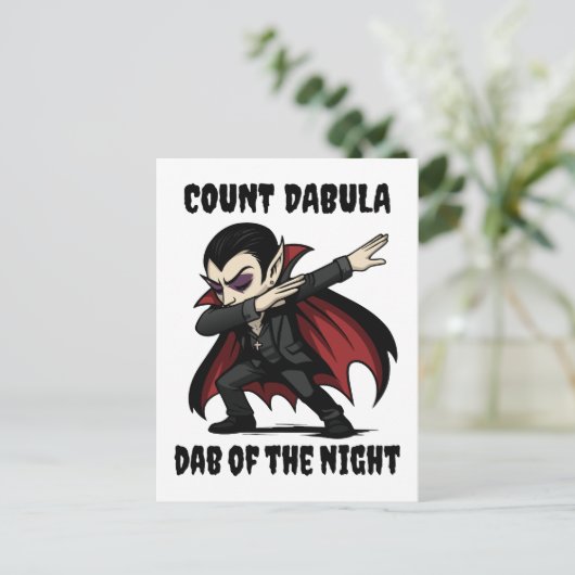 Graaf Dabula dabs door de nacht Briefkaart (Staand voorkant)