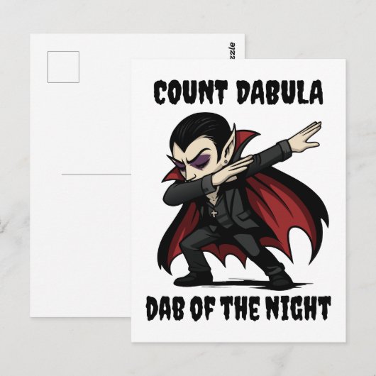 Graaf Dabula dabs door de nacht Briefkaart (Voorkant / Achterkant)