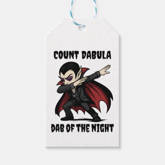 Graaf Dabula dabs door de nacht Cadeaulabel (Voorkant)
