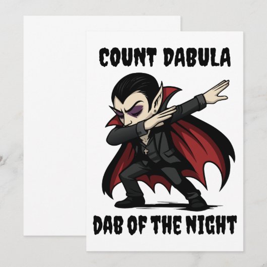 Graaf Dabula dabt door de nacht Kaart (Voorkant / Achterkant)