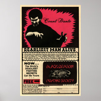  graaf Dante Advertisement Art Poster