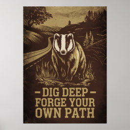 Graaf Diep, Smeer Eigen Boter – Vintage Das Poster