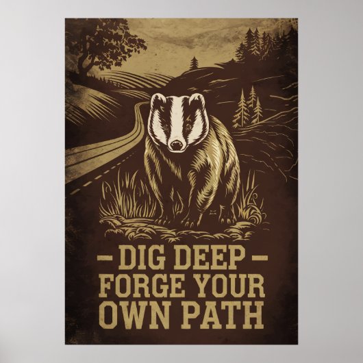 Graaf Diep, Smeer Eigen Boter – Vintage Das Poster (Voorkant)