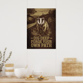 Graaf Diep, Smeer Eigen Boter – Vintage Das Poster (Keuken)