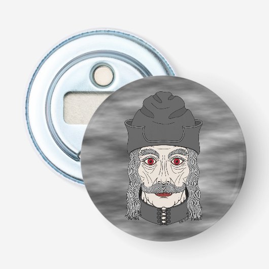 Graaf Dracula 2026 Button Flesopener (Voorkant)