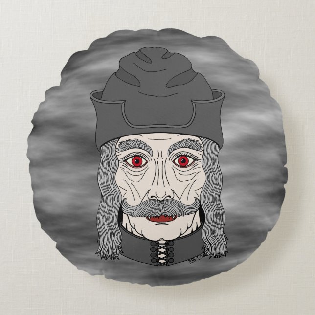 Graaf Dracula 2026 Rond Kussen (Voorkant)
