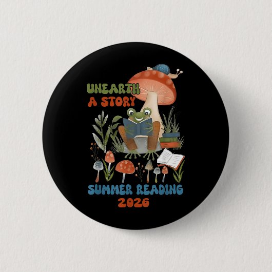 Graaf een verhaal zomeren leesprogramma 2026 Kikke Ronde Button 5,7 Cm (Voorkant)