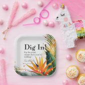 Graaf erin! Vogels van het Paradijs Bliss Papieren Bordje (Feest)