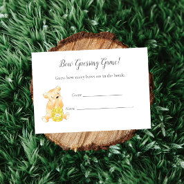 Graaf Game Boy Teddy Bear en Bee Informatiekaartje