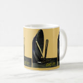 GRAAF HET! Gouden pan en mijnbouw. Haal rijke plek Koffiemok (Voorkant rechts)