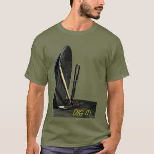 GRAAF HET! Gouden pan en mijnbouw. Haal rijke plek T-shirt