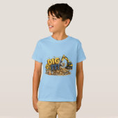 Graaf het! Graafmachine voor bouw T-shirt (Voorkant volledig)