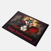 Graaf Husky Gelukkig Hoei-o-weeen Deurmat (Schuin)