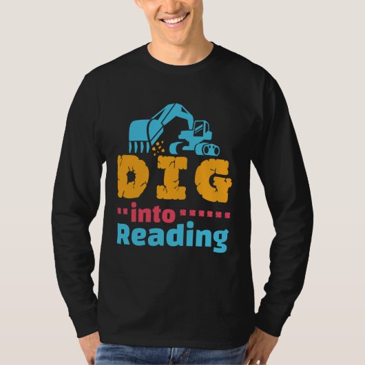 Graaf in Lezen Schattigee Leraar Bibliotheek Maand T-shirt (Voorkant)