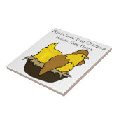 Graaf je kippen niet voordat ze gaan haten tegeltje (Zijkant)