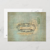 Graaf je zegelende Collage Wordart Briefkaart (Voorkant / Achterkant)