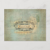 Graaf je zegelende Collage Wordart Briefkaart (Voorkant)