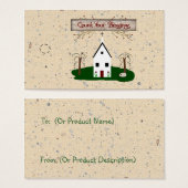 Graaf je zegelkerk hangen Label af Visitekaartjes (Voorkant /achterkant)