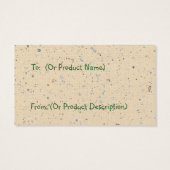 Graaf je zegelkerk hangen Label af Visitekaartjes (Achterkant)