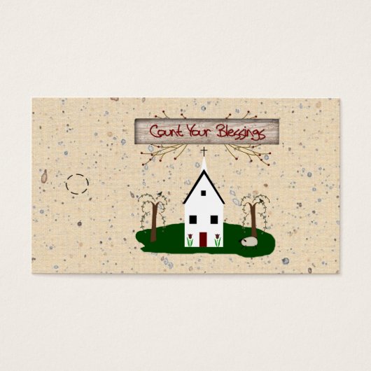 Graaf je zegelkerk hangen Label af Visitekaartjes (Voorkant)