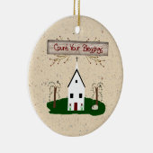 Graaf je zegelversiering keramisch ornament (Rechts)