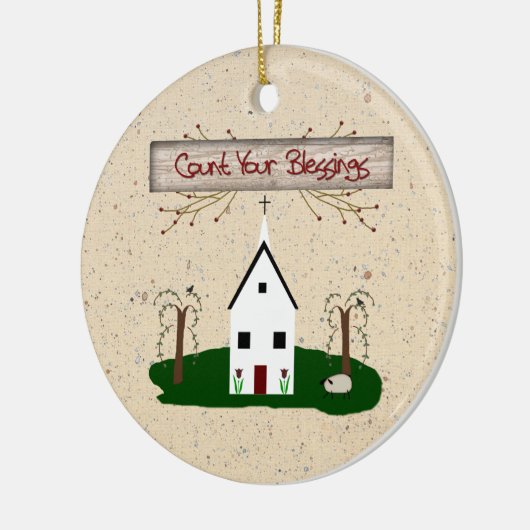 Graaf je zegelversiering keramisch ornament (Links)