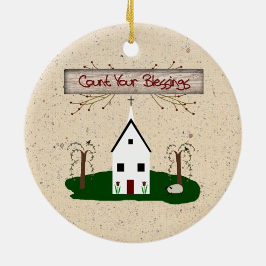 Graaf je zegelversiering keramisch ornament (Achterkant)