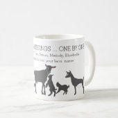 Graaf je zegeningen voor GOAT LOVERS Koffiemok (Voorkant rechts)