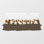 Graaf je zegenstaartje met roodbaars raamsticker (Vel)