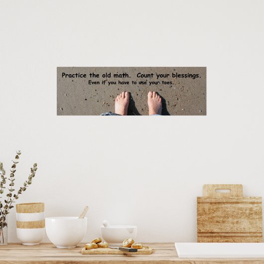 Graaf je zegenwandkunst poster (Keuken)