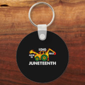 Graaf juneteenth vuisten tractor 19e 1865 sleutelhanger (Voorkant)